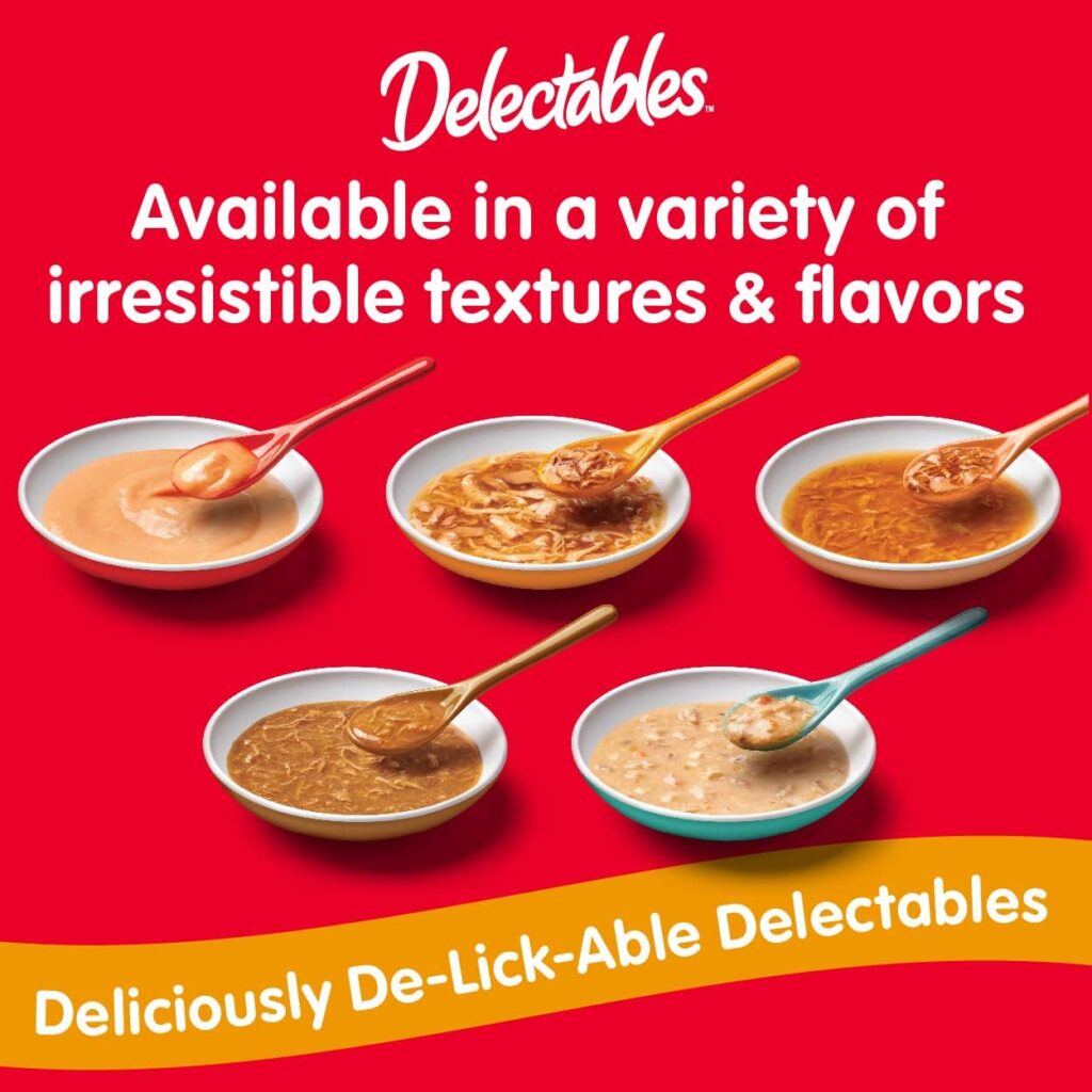 Delectables Bisque Senior Variety Lickable Cat Treat, 12 Count