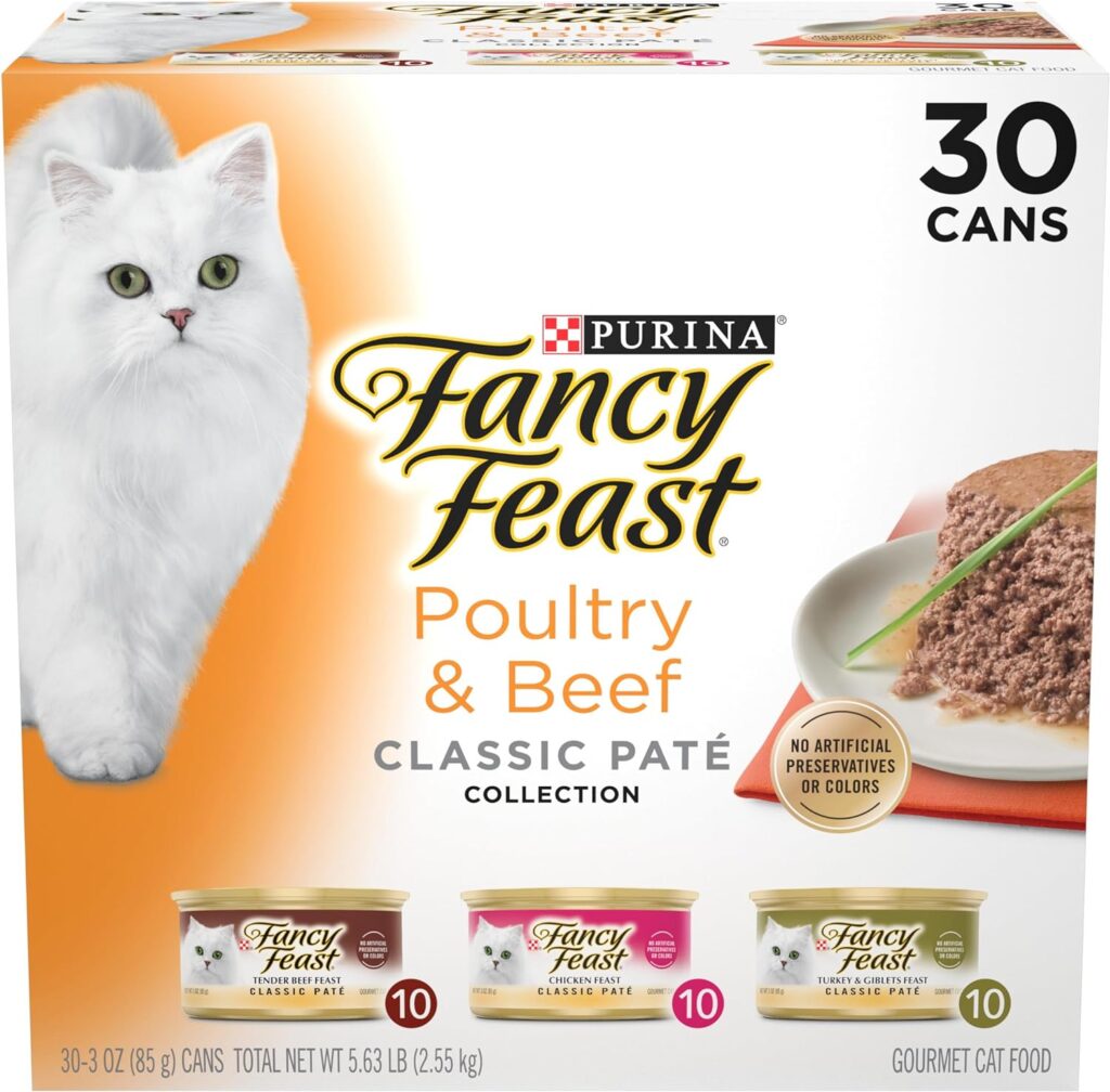 Fancy Feast Poultry and Beef Feast Classic Pate - (30) 3 oz. Cans