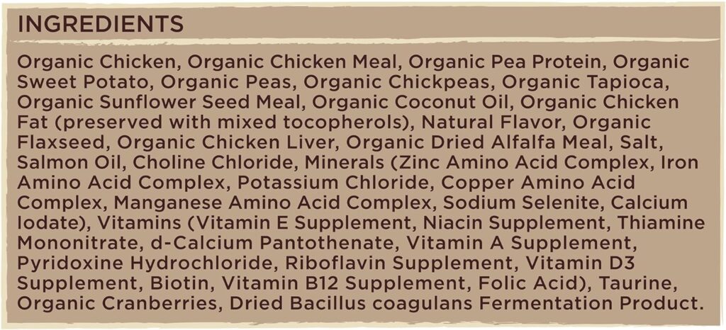 ORGANIX Organic Chicken  Brown Rice Recipe Dry Cat Food - 3 lb. Bag